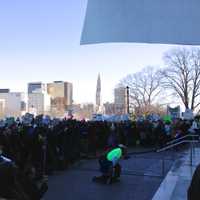 <p>The crowd of thousands listened to testimonies, songs and calls to action Thursday at the March For Change.</p>