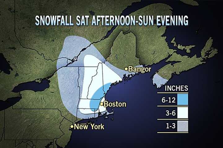 Rain and snow are forecast for the weekend weather in Fairfield County.