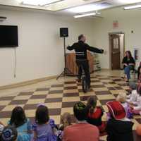 <p>Children were treated to a one-man circus performance at Sunday&#x27;s Purim celebration in Yorktown.</p>