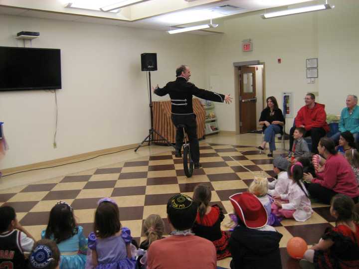 Children were treated to a one-man circus performance at Sunday&#x27;s Purim celebration in Yorktown.