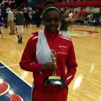 <p>Peekskill freshman Lanay Rodney earned Tournament MVP honors.</p>