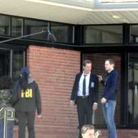 <p>Kevin Bacon films a scene for &quot;The Following&quot; in Briarcliff Manor Tuesday. </p>