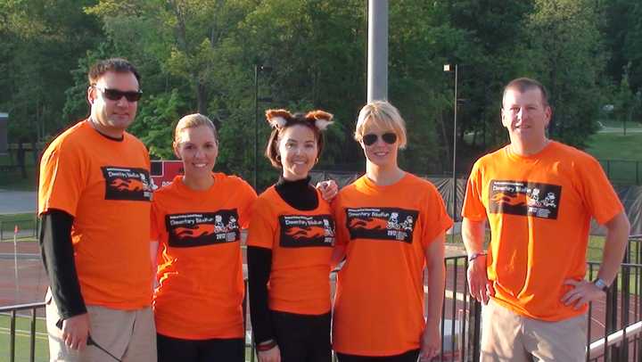 BikeRun Leadership taken during the 2012 event: Kevin Long, left, Lara Gentile, Christina Dochtermann, Jennifer Magee, Alex Kozersky.
