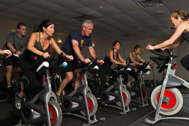 Fairfield County residents are among the healthiest in Connecticut. Here&#x27;s a spinning class at JoyRide Cycling Studio in Westport. 