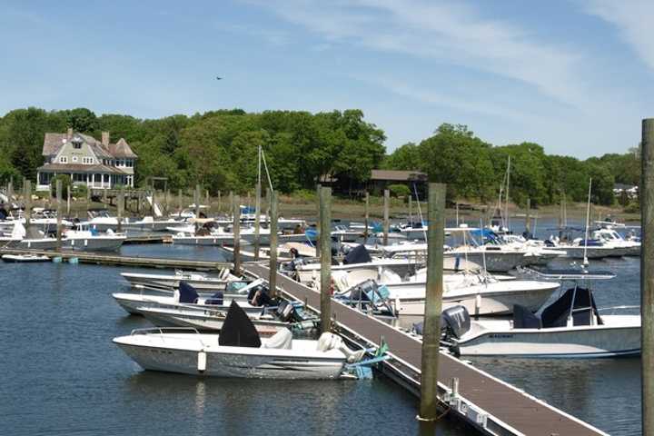 Boats in Darien Harbor