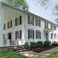 <p>This Federal colonial in Westport once belonged to Edward Warburg, who was a founding member of  the MoMA in New York City.</p>