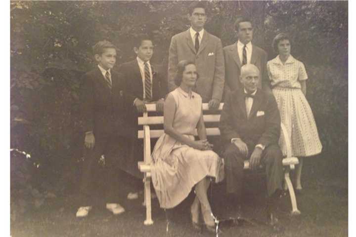 Somers&#x27; Eleanor and Norman Prouty, pictured here with their five children in 1960, were brutally attacked by Terry Losicco in 1980.