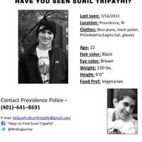 <p>The flyer for missing Brown University student Sunil Tripathi.</p>