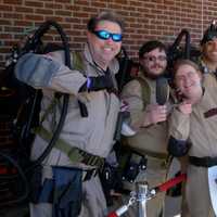 <p>&quot;Ghostbusters&quot; fans line up outside Total Wine and More in Norwalk to meet actor Dan Aykroyd.</p>