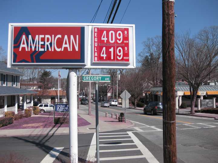 The American station on East Main Street in Mount Kisco is one of the better buys in the area, with a $4.09 per gallon price tag (cash only).