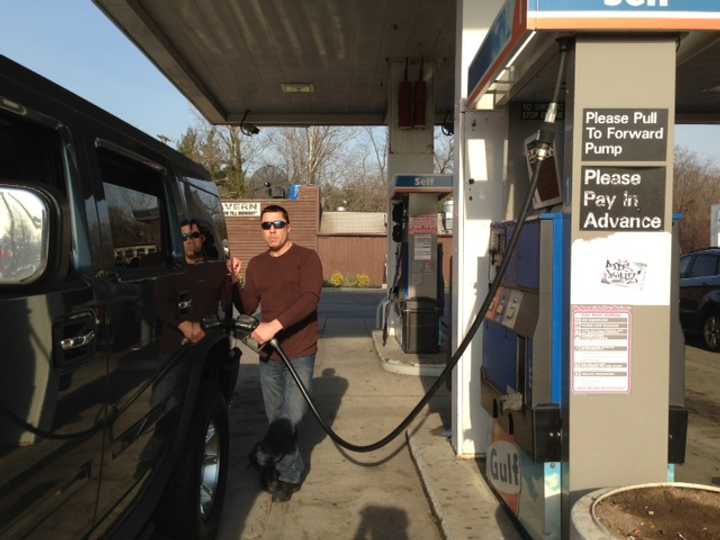 Joseph Cassese gets gas from the Gulf station in Pelham Manor regularly.