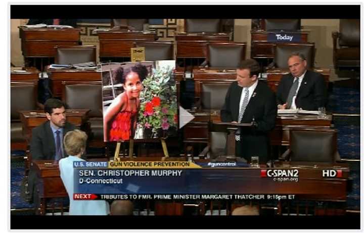 U.S. Sen. Chris Murphy, D-Conn., pays tribute to the victims of the Newtown shooting in his first speech on the Senate floor. 