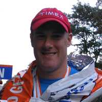 <p>Eric Opdyke wears his medal after  finishing the New York City Marathon.</p>