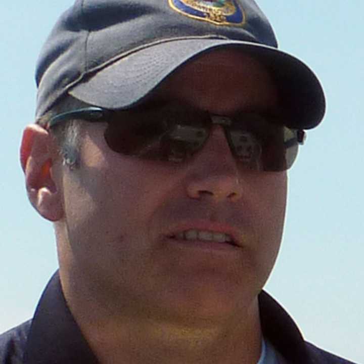 Westport Police Officer Robert Myer, pictured while on patrol with the Marine Division in 2011