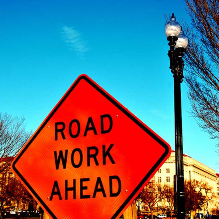 Construction has begun on the Tuckahoe Road bridge as crews install a new concrete deck. 