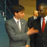 <p>Noam Bramson (left) and Ken Jenkins (right) went to a second ballot for the Westchester County Democratic Committee&#x27;s nomination for County Executive. </p>