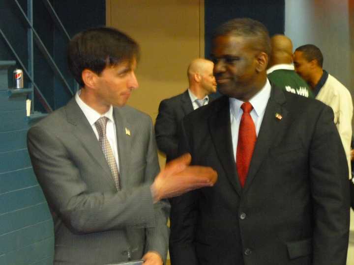 Noam Bramson (left) and Ken Jenkins (right) went to a second ballot for the Westchester County Democratic Committee&#x27;s nomination for County Executive. 