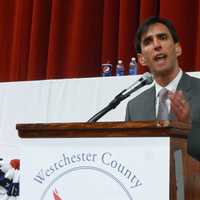 <p>Noam Bramson received 97,90.5 votes to win the nomination for County Executive Wednesday night. </p>