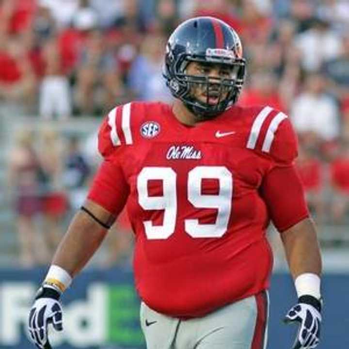 Yonkers resident Gilbert Pena, a 26-year-old lineman at the University of Mississippi, hopes to be chosen in the 2013 NFL Draft.