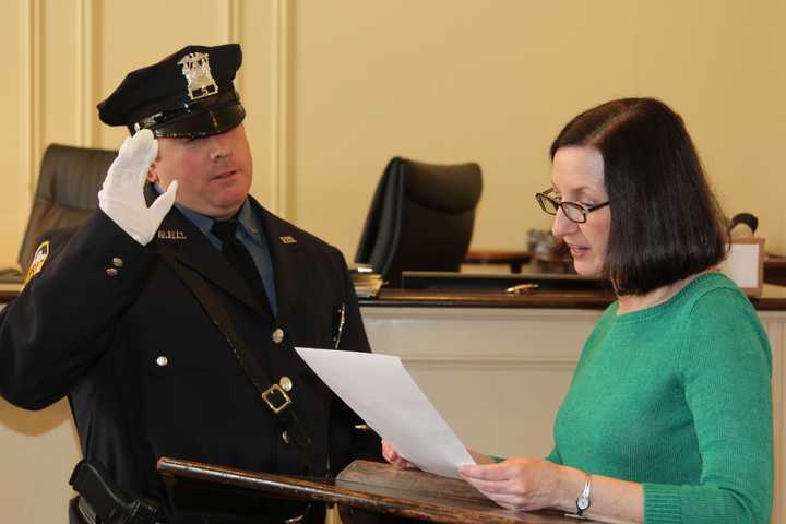 Rye Police Officer Michael Anfuso Promoted To Sergeant