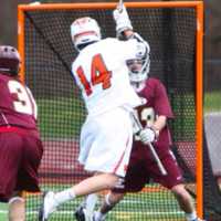 <p>Ridgefield High School senior Brett Baker is the leading scorer for the undefeated Tigers.</p>