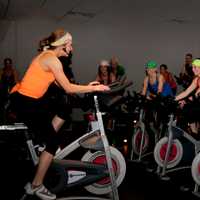 <p>Rhodie Lorenz has formed a team from her cycling studio in Westport, JoyRide, to participate in SpinOdyssey on Sunday.</p>