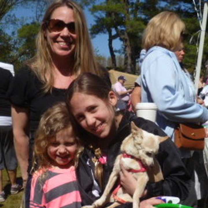 Dianne Alves of Yorktown attended Saturday&#x27;s SPCA Walkathon and Pet Fair with her daughters, Nyah, 4, (left), Aysia, 10, and their pet Chiuaua, Carona.