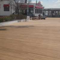 <p>The section of boardwalk from the Pier Restaurant to the miniature golf course had to be completely rebuilt.</p>