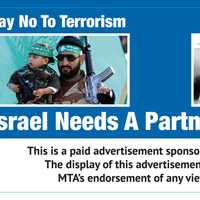 <p>Several pro-Israel ads began appearing on Metro-North stations throughout Westchester Monday. The new campaign is set run through June 9. </p>