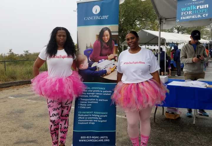 Team No One Fights Alone participated in the CancerCare 5K at Jennings Beach in Fairfield on OCt. 15.