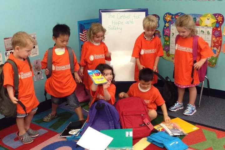 Norwood Preschoolers Fill Backpacks For Children In Need