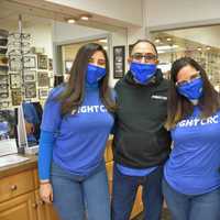 <p>Bob and Marlene Ceragno with Eye Contact Vision Center employees Roxanna Morales and Ashley Valdez.</p>