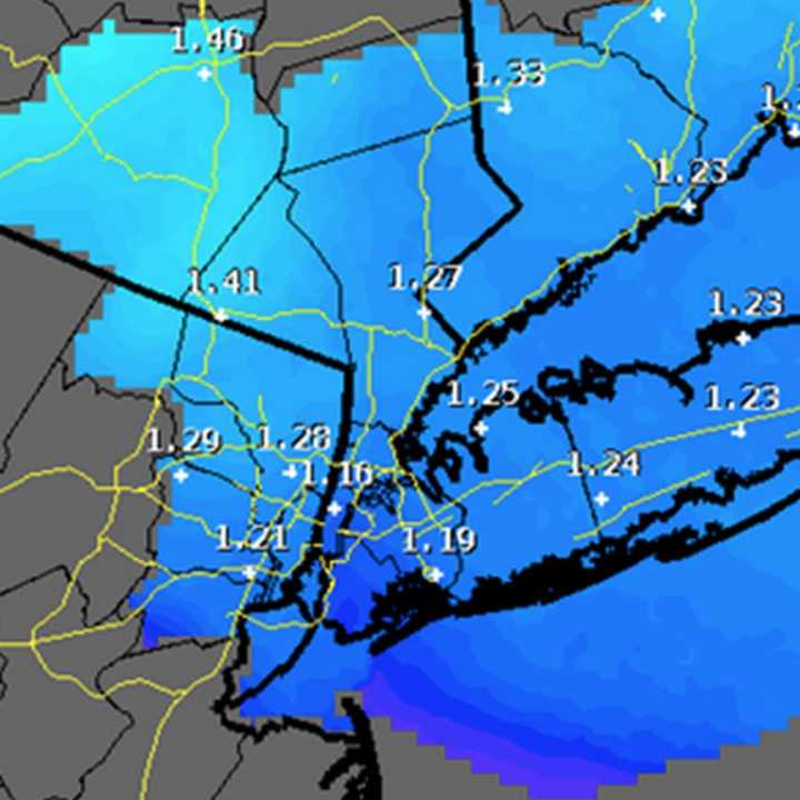 A look at expected rain totals from late Saturday morning until very early Monday morning.