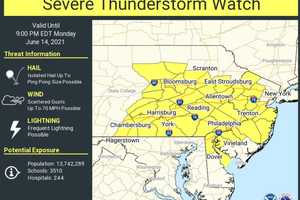 NWS Issues Severe Thunderstorm Watches In PA, NJ, WV, DE, OH, MD