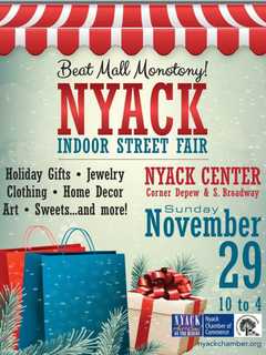 Holidays Nyack-Style Offer Art Decorations, Indoor Market