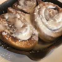 <p>Cinnamon buns.</p>