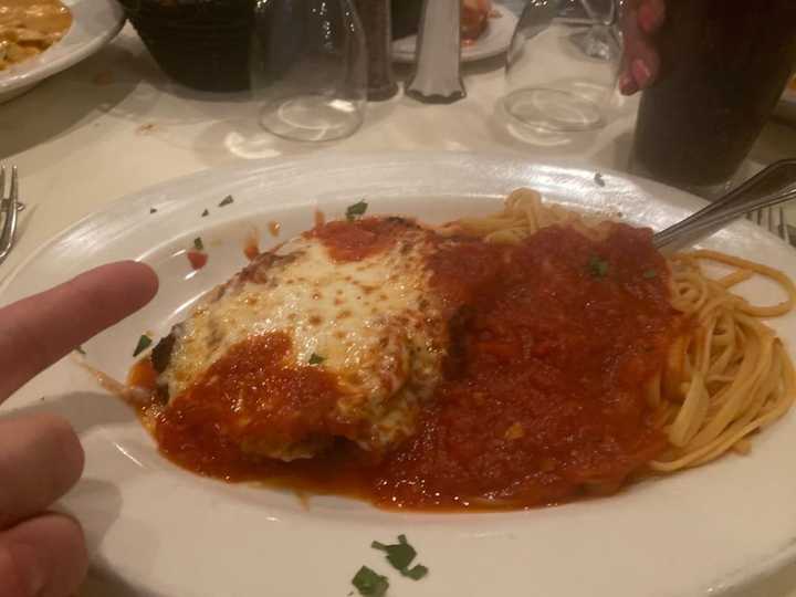 Veal Parmigiana.