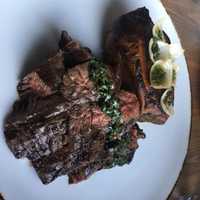 <p>The skirt steak.</p>