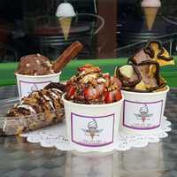 <p>Signature sundaes from The Hudson Creamery in Peekskill.</p>