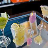 <p>A sampling of cocktails.</p>