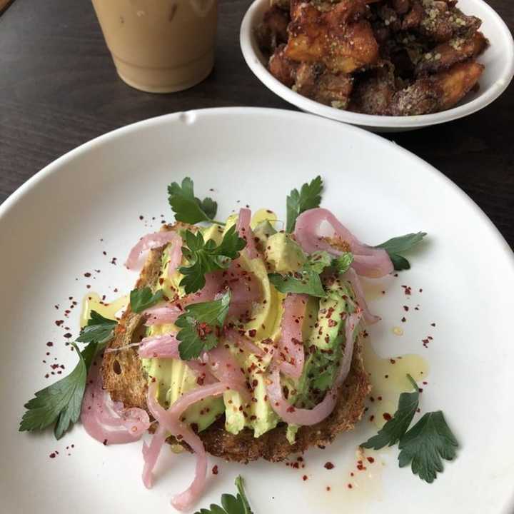 Avocado toast, a favorite of Maple &amp; Rose.