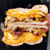 <p>A breakfast sandwich.</p>