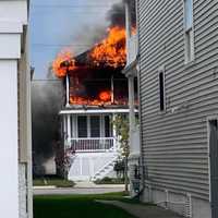 <p>A house fire on Simpson Avenue in Ocean City, NJ, on Monday, Apr. 15, 2024.
  
</p>