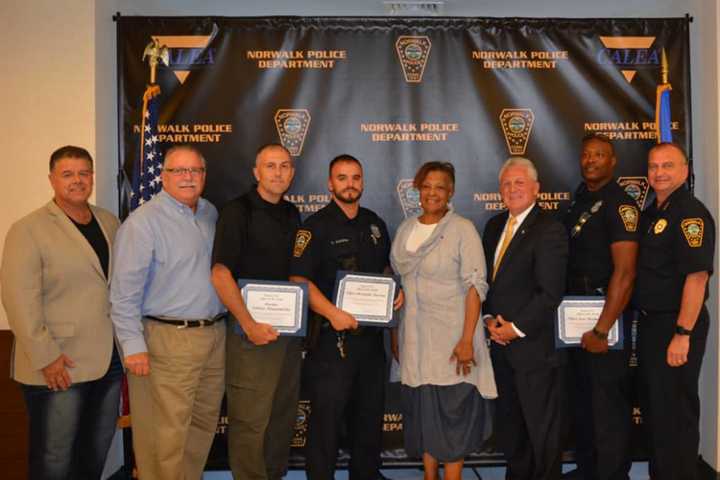 Norwalk Police Awards Officers For Investigating Overdoses, Car Thefts