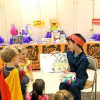 <p>Students at Our Montessori School in Yorktown dressed in costumes for the book fair.</p>