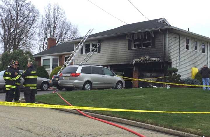 The Fletcher Avenue fire apparently began in the garage.