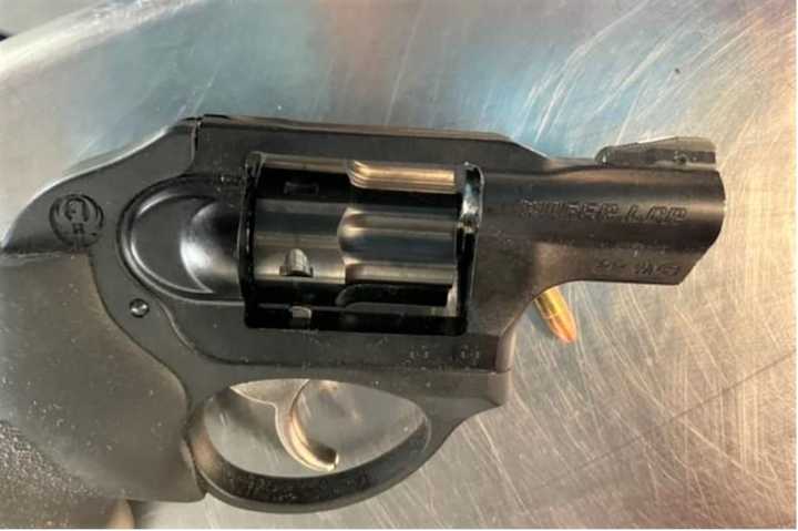 TSA agents confiscated this .22-caliber pistol from a 59-year-old woman at Worcester Regional Airport this week.