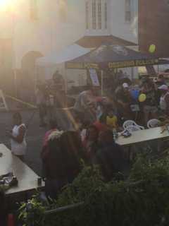 Ossining Police's Surprise Block Party Draws Quite A Crowd