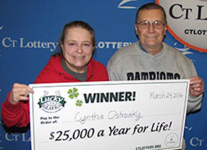 Cynthia Ostrosky, of Fairfield, and her husband, Michael.