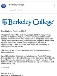Bomb Threat That Cleared Berkeley College Campuses 'Unfounded'
